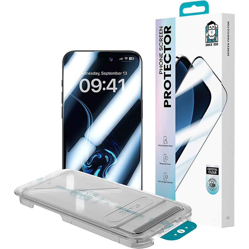 Displayschutzglas für iPhone 17 Pro Max, Benks Ultra Shield HD, Schwarzer Rahmen