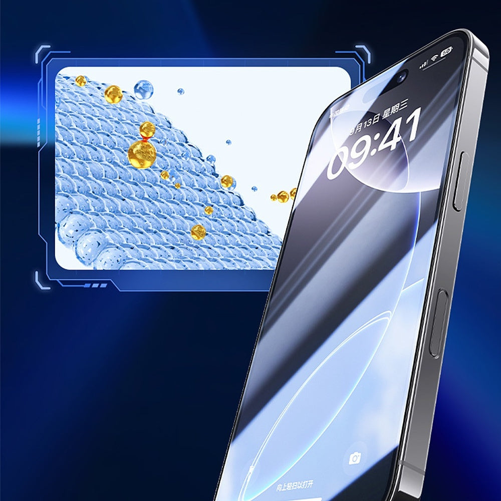 Displayschutzglas für iPhone Air, Benks Joy Touch Matte, Schwarzer Rahmen