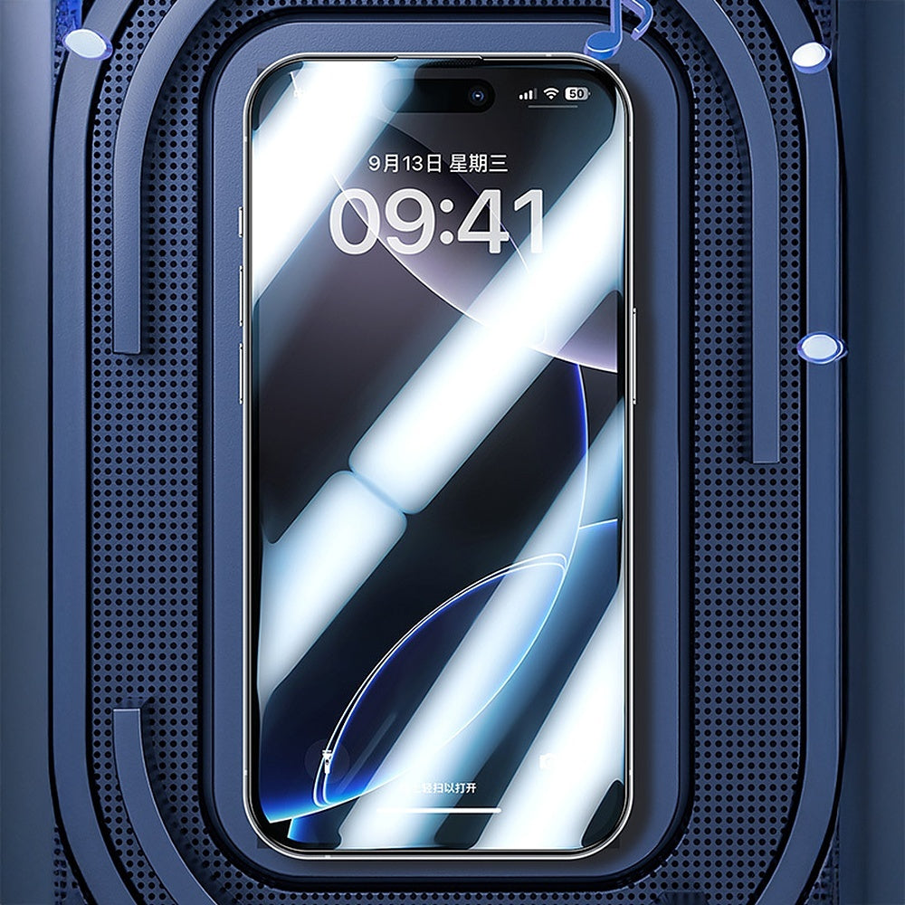 Displayschutzglas für iPhone 17 Pro, Benks Joy Touch Matte, Schwarzer Rahmen
