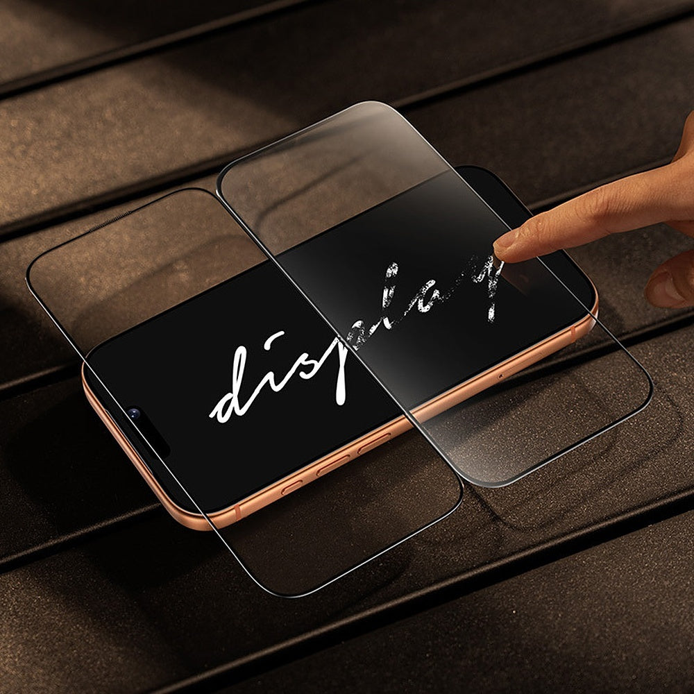 Displayschutzglas für iPhone 17 Pro, Benks Glass Warrior 2.0 AR-EZFita, Schwarzer Rahmen