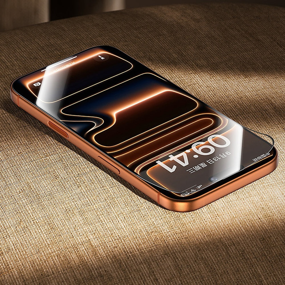 Displayschutzglas für iPhone 17 Pro Max, Benks Glass Warrior 2.0 AR-EZFita, Schwarzer Rahmen