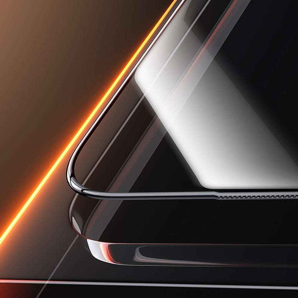 Displayschutzglas für iPhone 17 Pro Max, Benks Glass Warrior 2.0 AR-EZFita, Schwarzer Rahmen