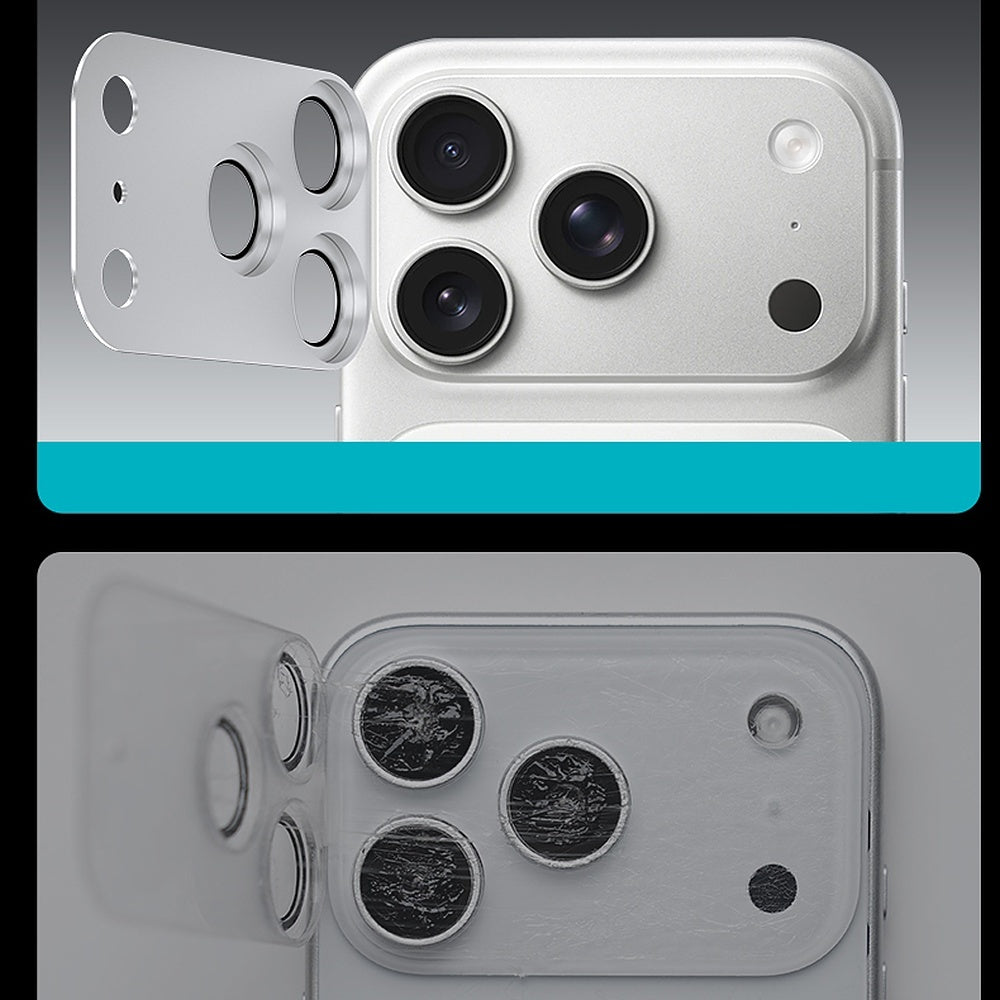 Kameraschutz für iPhone 17 Pro Max, Benks Glass Warrior Metal Integrated, 3 Stück, Orange