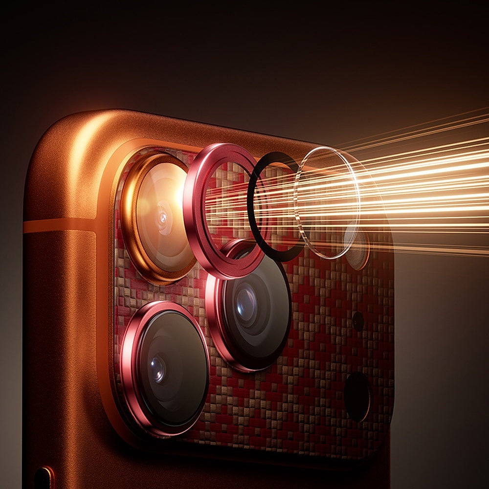 Kameraschutz für iPhone 17 Pro, Benks Armor Warrior Lens ArmorGrid, Orange