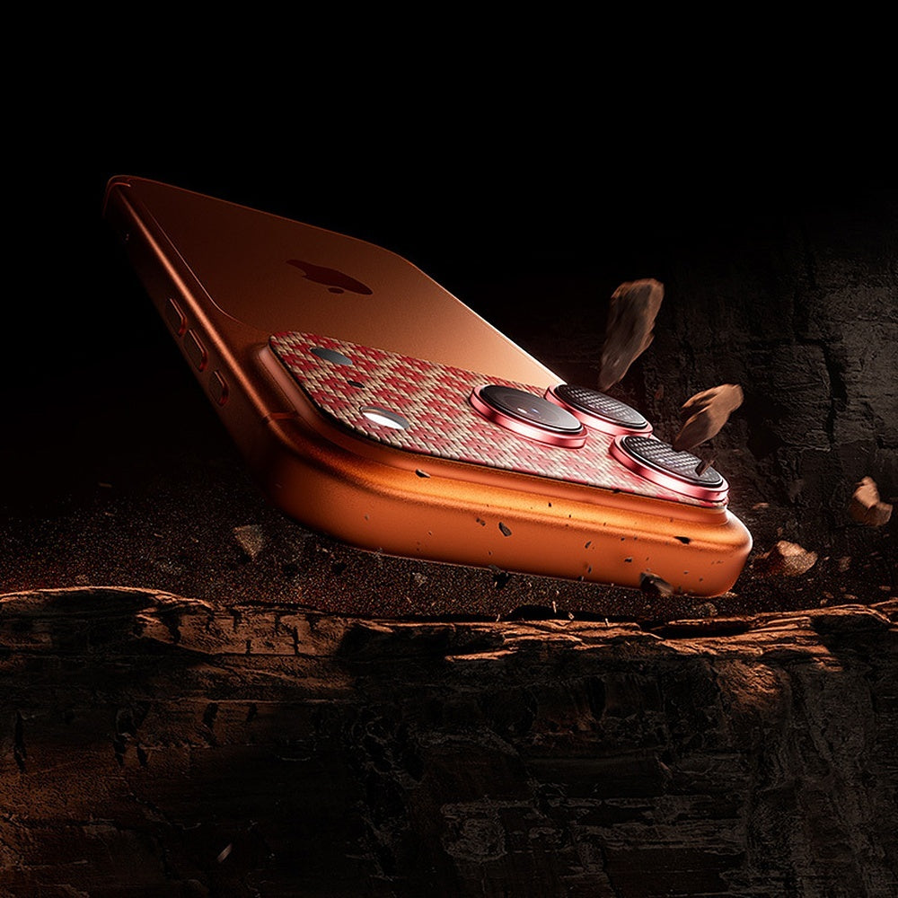 Kameraschutz für iPhone 17 Pro Max, Benks Armor Warrior Lens ArmorGrid, Orange
