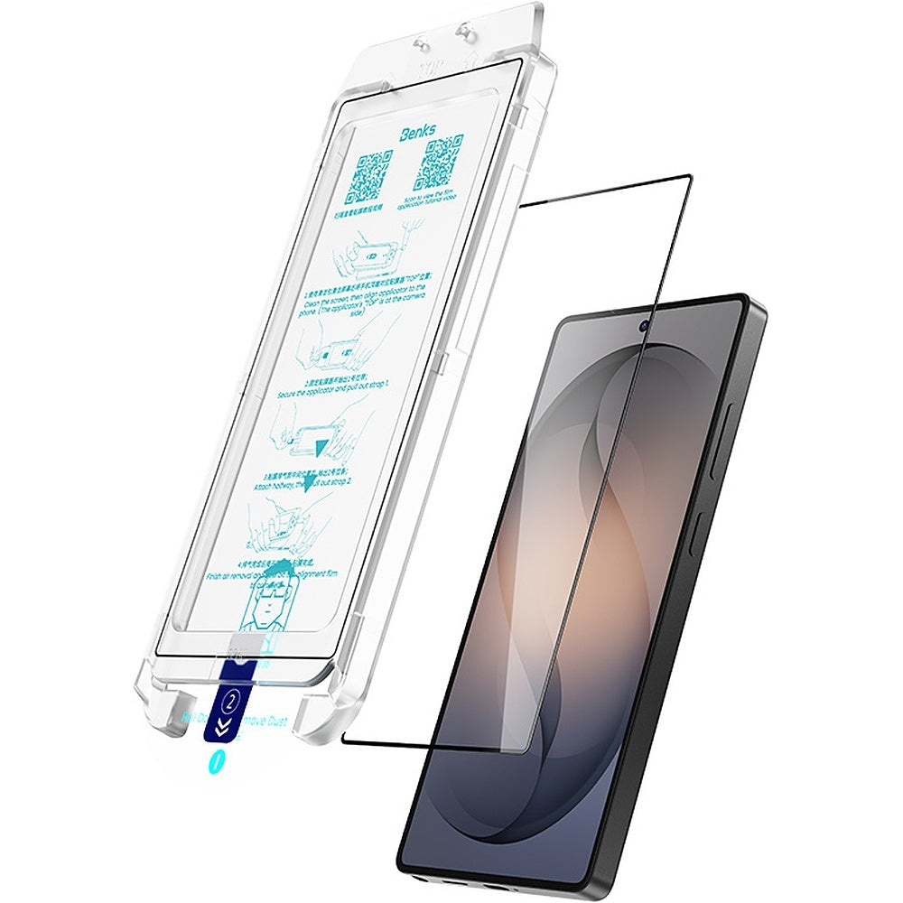 Displayschutzglas für Galaxy S26 Ultra, Benks Ultra Shield HD, Schwarzer Rahmen