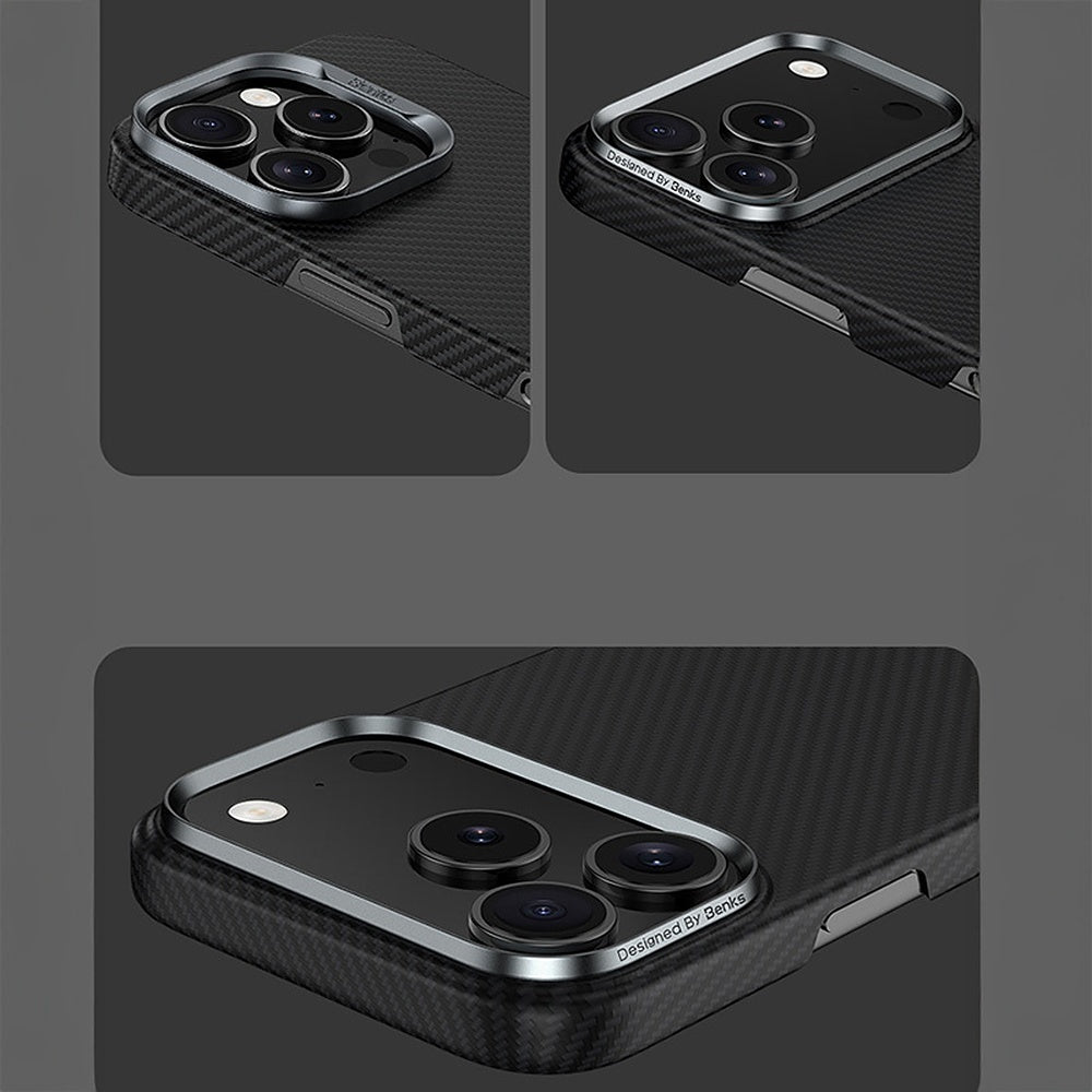 Handyhülle für iPhone 17 Pro Max, Benks Magnetic Armor Air 600D, Schwarz