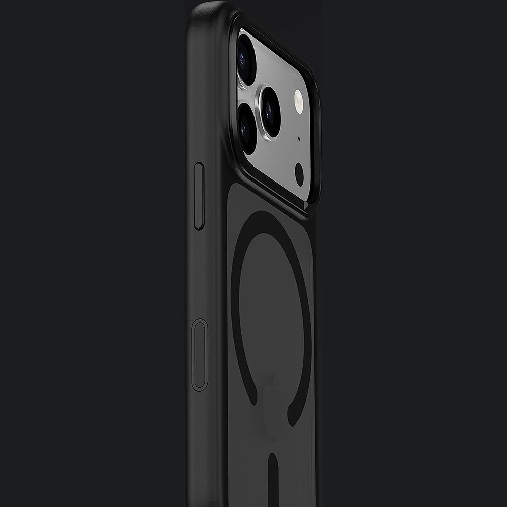 Handyhülle für iPhone 17 Pro, Benks Magnetic Mist Metal Frame, Schwarz