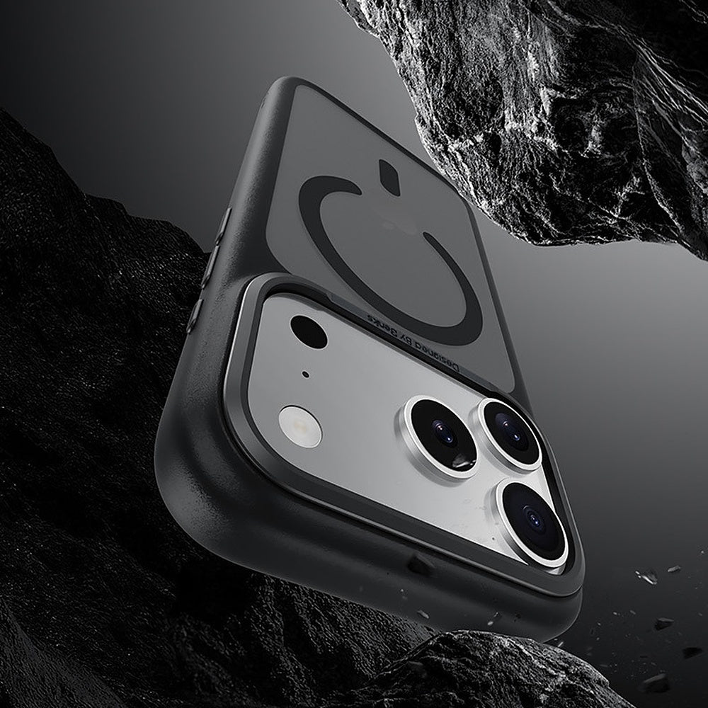 Handyhülle für iPhone 17 Pro Max, Benks Magnetic Mist Metal Frame, Schwarz
