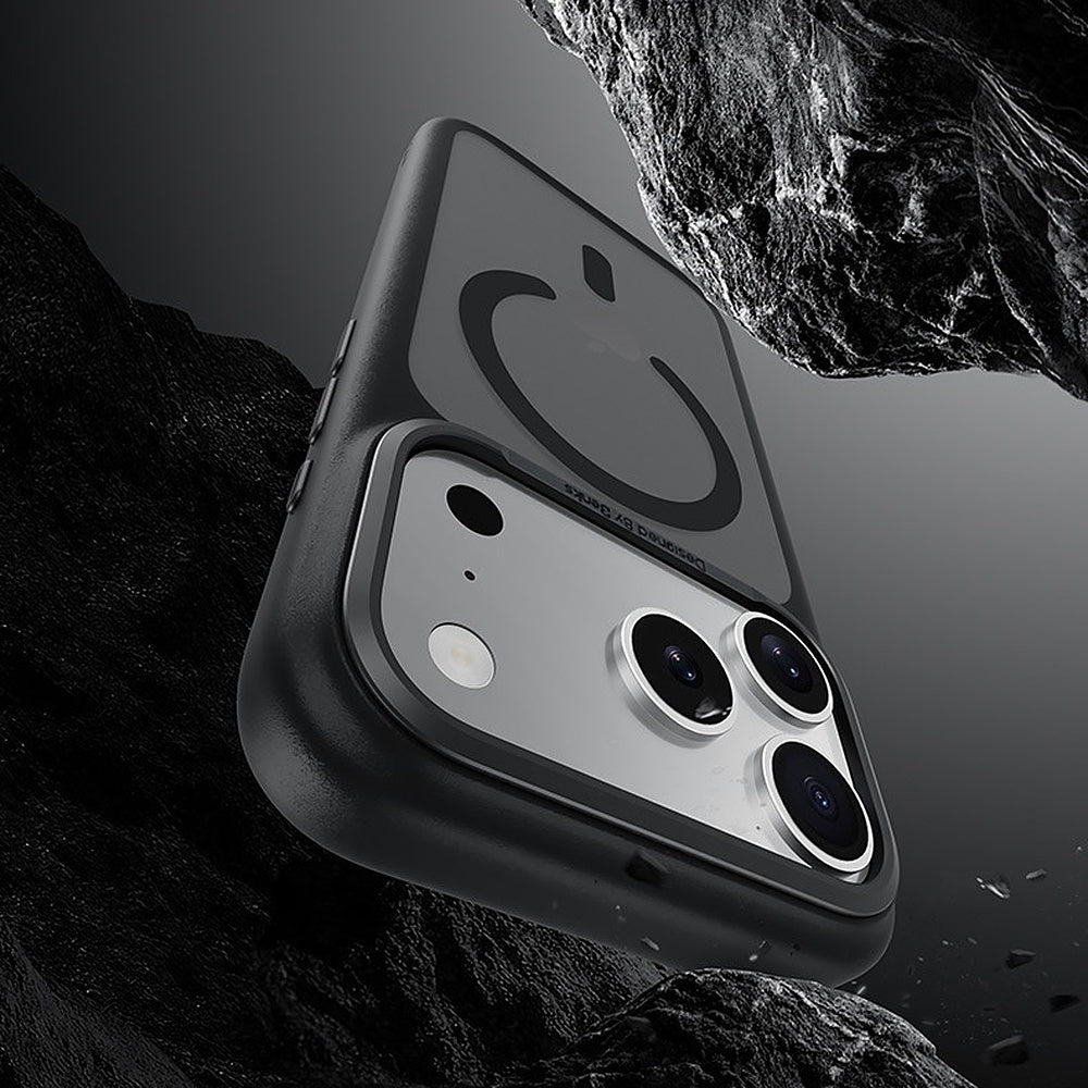 Handyhülle für iPhone 17 Pro, Benks Magnetic Mist Metal Frame, Grau