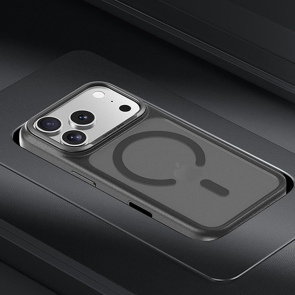 Handyhülle für iPhone 17 Pro, Benks Magnetic Mist Metal Frame, Grau
