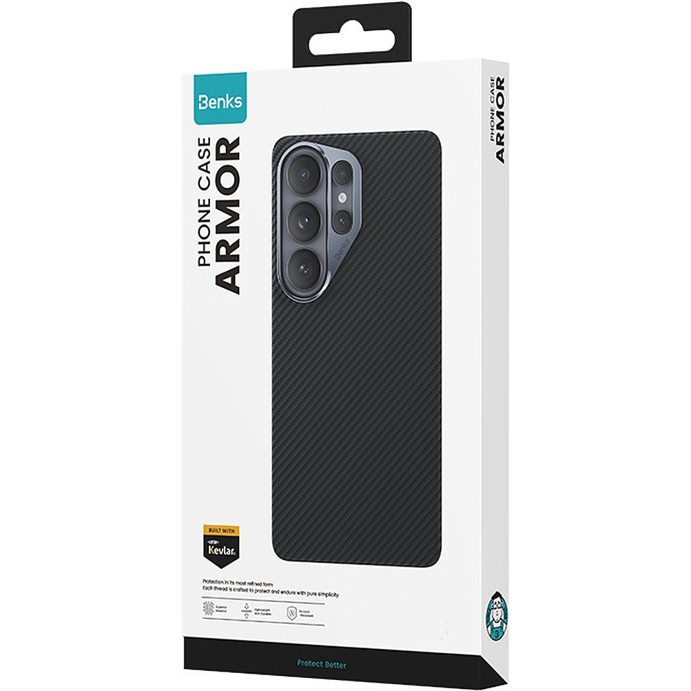 Handyhülle für Galaxy S26, Benks Magnetic Armor Air 600D, Schwarz