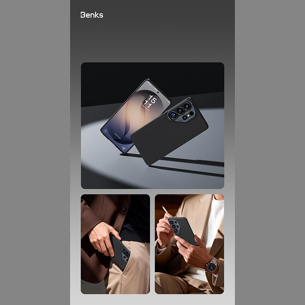 Handyhülle für Galaxy S26 Plus, Benks Magnetic Armor Air 600D, Schwarz