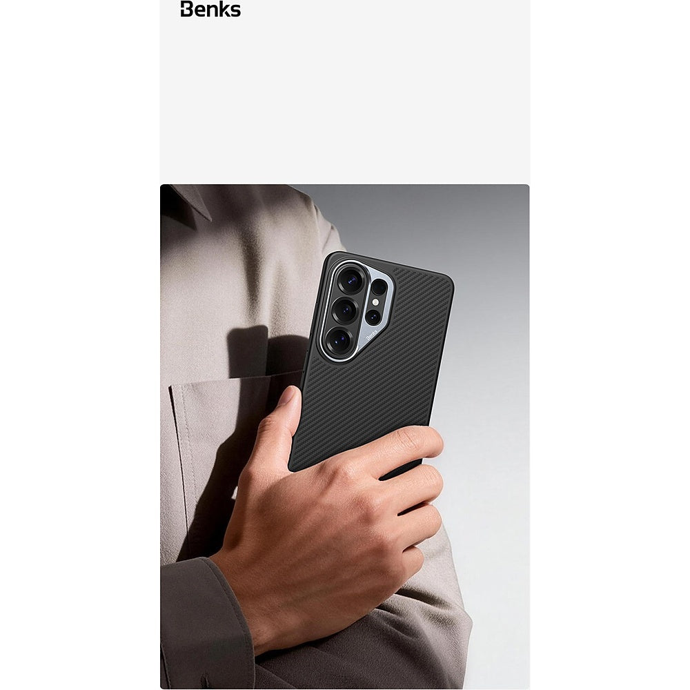 Handyhülle für Galaxy S26 Ultra, Benks Magnetic Armor Pro 600D, Schwarz