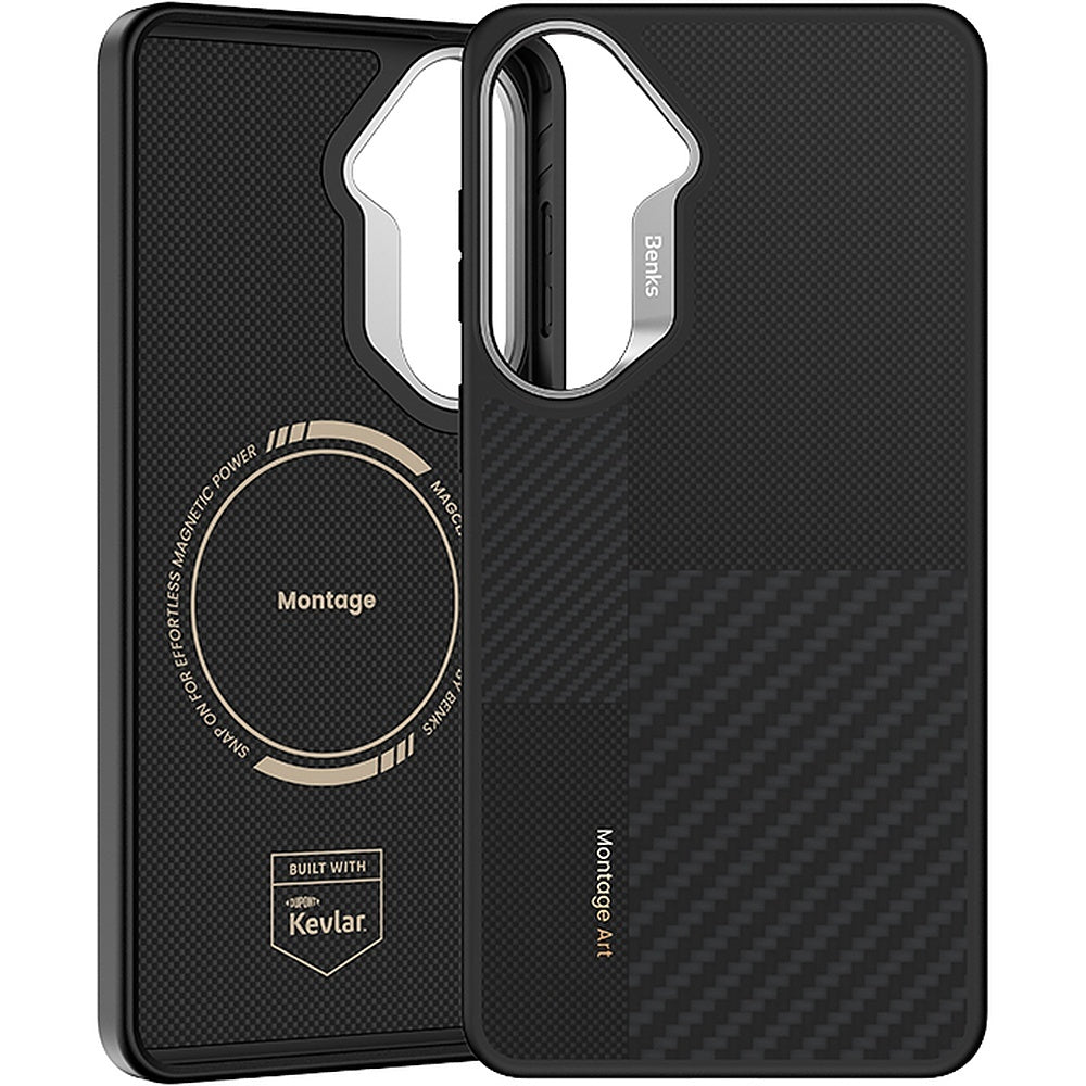 Handyhülle für Galaxy S26 Plus, Benks Montage Armor Pro 600D+1500D, Schwarz