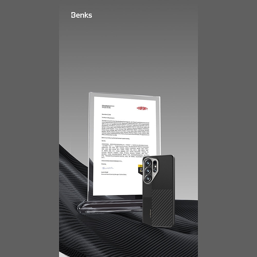 Handyhülle für Galaxy S26 Plus, Benks Montage Armor Pro 600D+1500D, Schwarz