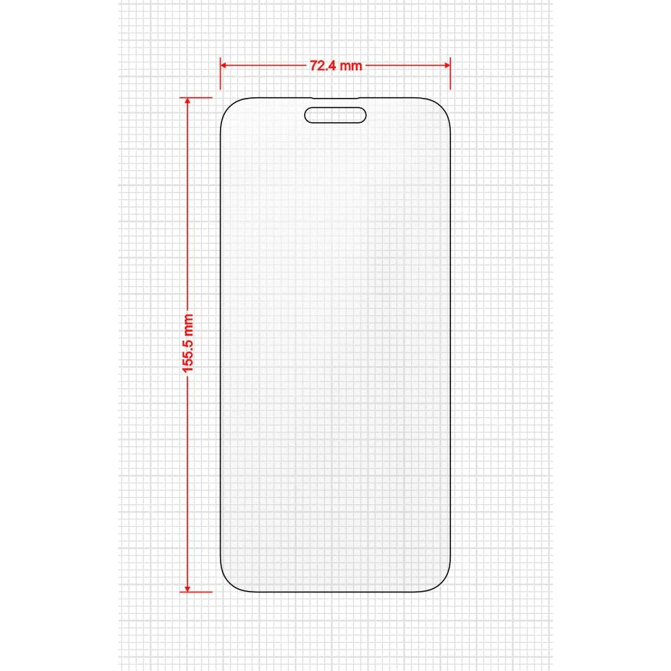 Matte Bildschirmfolie für iPhone 15 Pro Max, Grizz MatteScreen Easy mit Applikator, 2 Stück