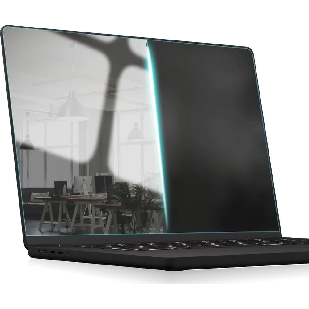 Bildschirmfolie für MacBook Air 13.6" M4 2025, Grizz MatteScreen Easy mit App-Rahmen