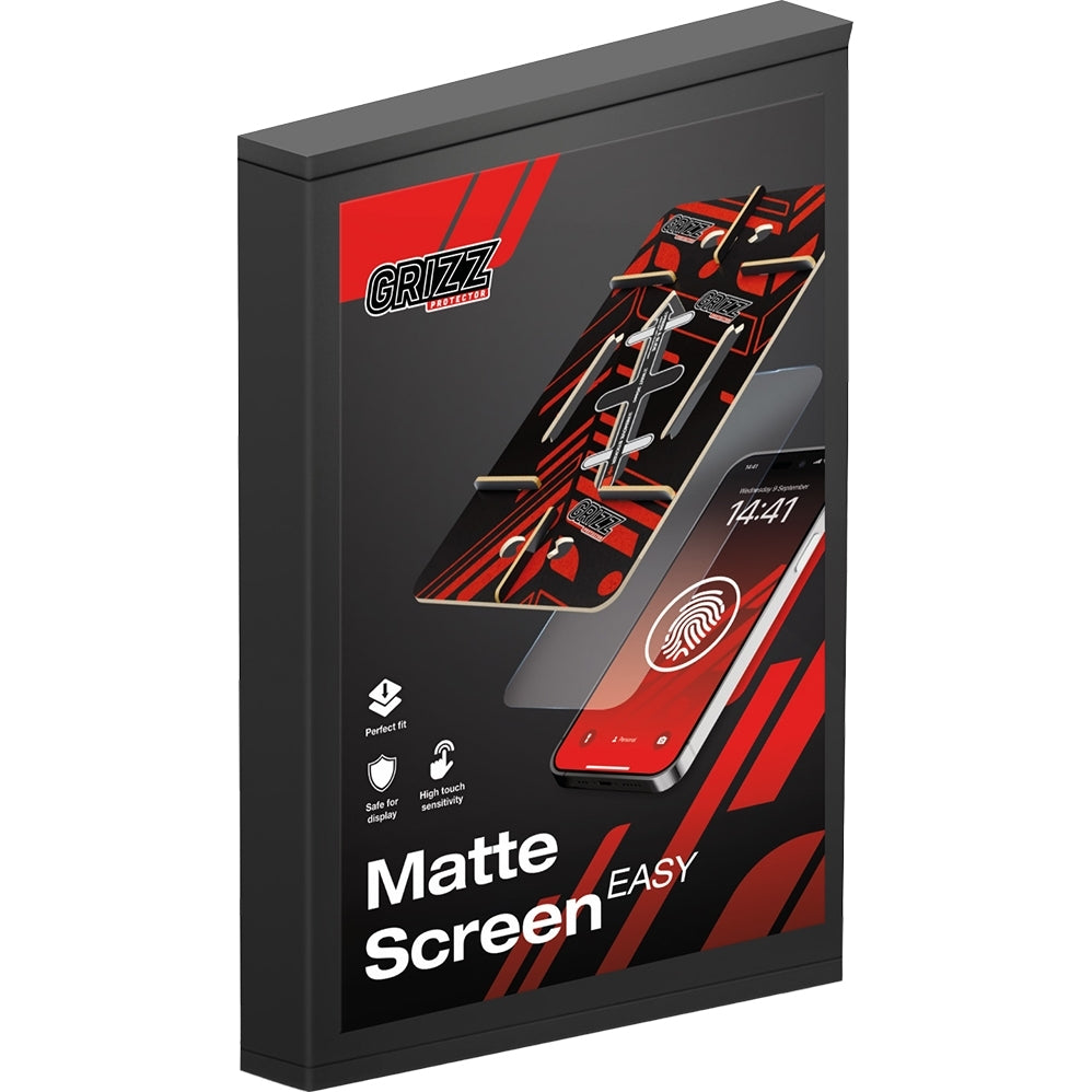 Matte Bildschirmfolie für iPhone 17 Pro, Grizz MatteScreen Easy mit Applikator, 2 Stück