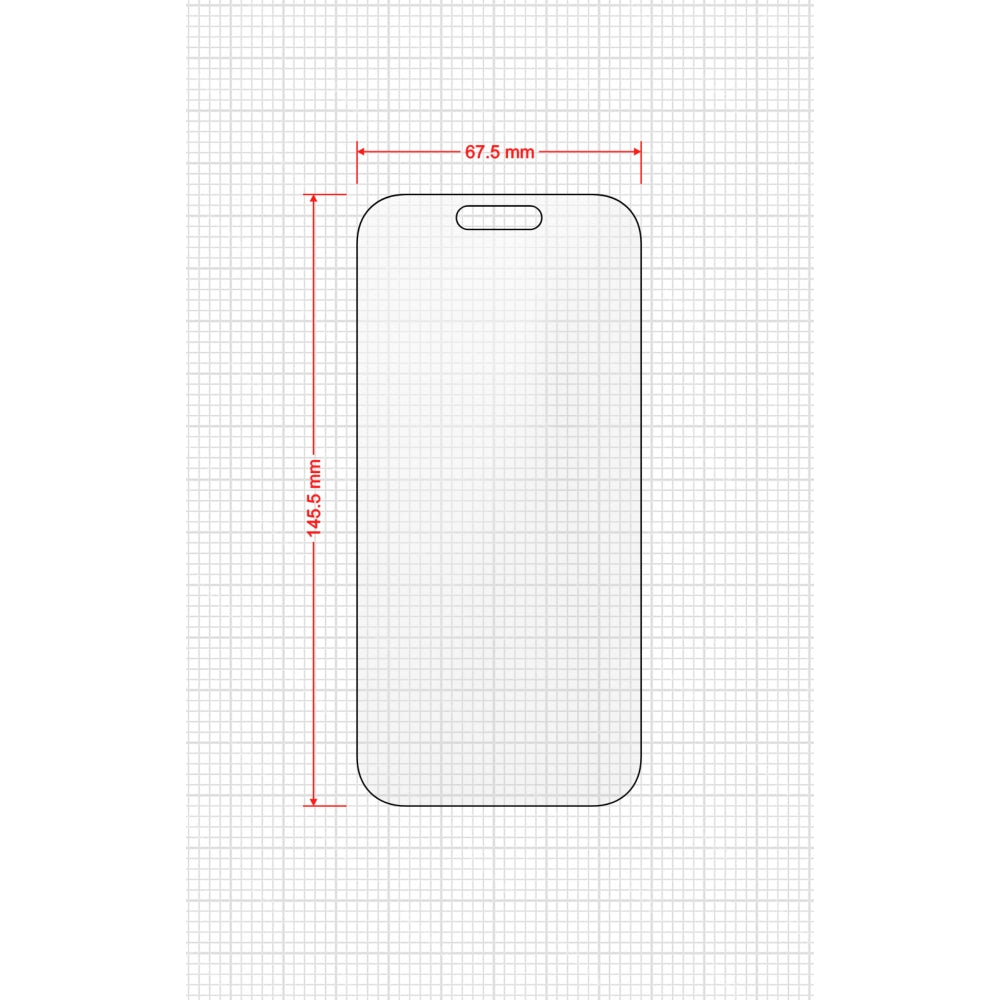Matte Bildschirmfolie für iPhone 17 Pro, Grizz MatteScreen Easy mit Applikator, 2 Stück