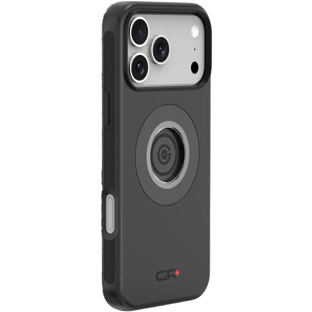 Handyhülle für iPhone 17 Pro mit Quick-Release-System und MagSafe, GRXPLORE GR-M66, Schwarz