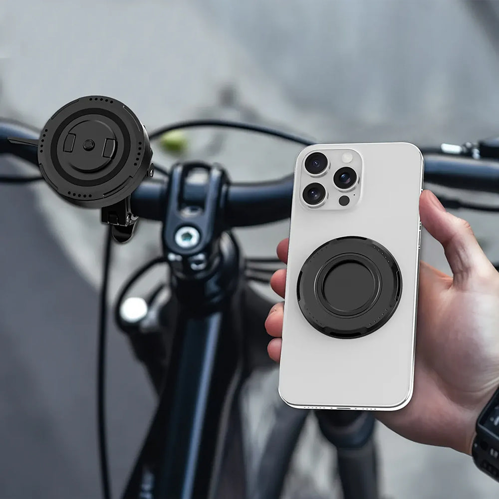 Halterung mit Quick Mount für Smartphone, GRXPLORE GR-KC02S, für MagSafe, mit 3M Klebeband, Schwarz