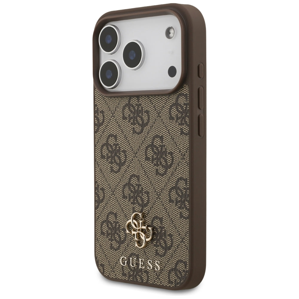 Handyhülle Guess 4G Small Classic Logo für iPhone 18 Pro / 17 Pro mit MagSafe, Braun