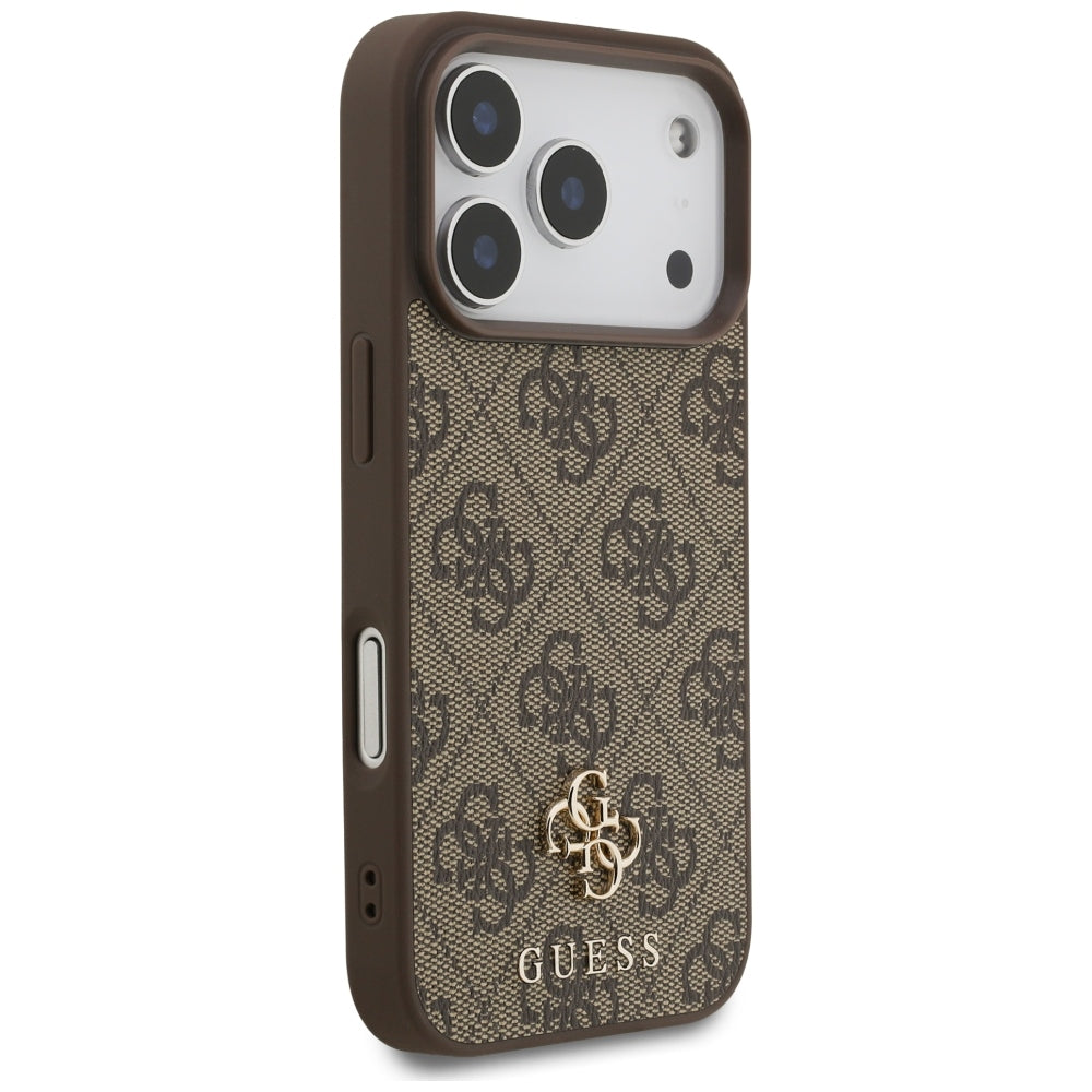 Handyhülle Guess 4G Small Classic Logo für iPhone 18 Pro / 17 Pro mit MagSafe, Braun