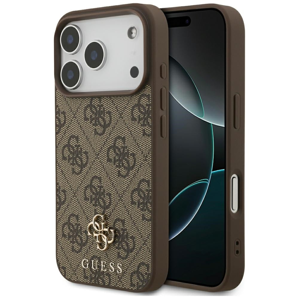 Handyhülle Guess 4G Small Classic Logo für iPhone 18 Pro Max / 17 Pro Max mit MagSafe, Braun