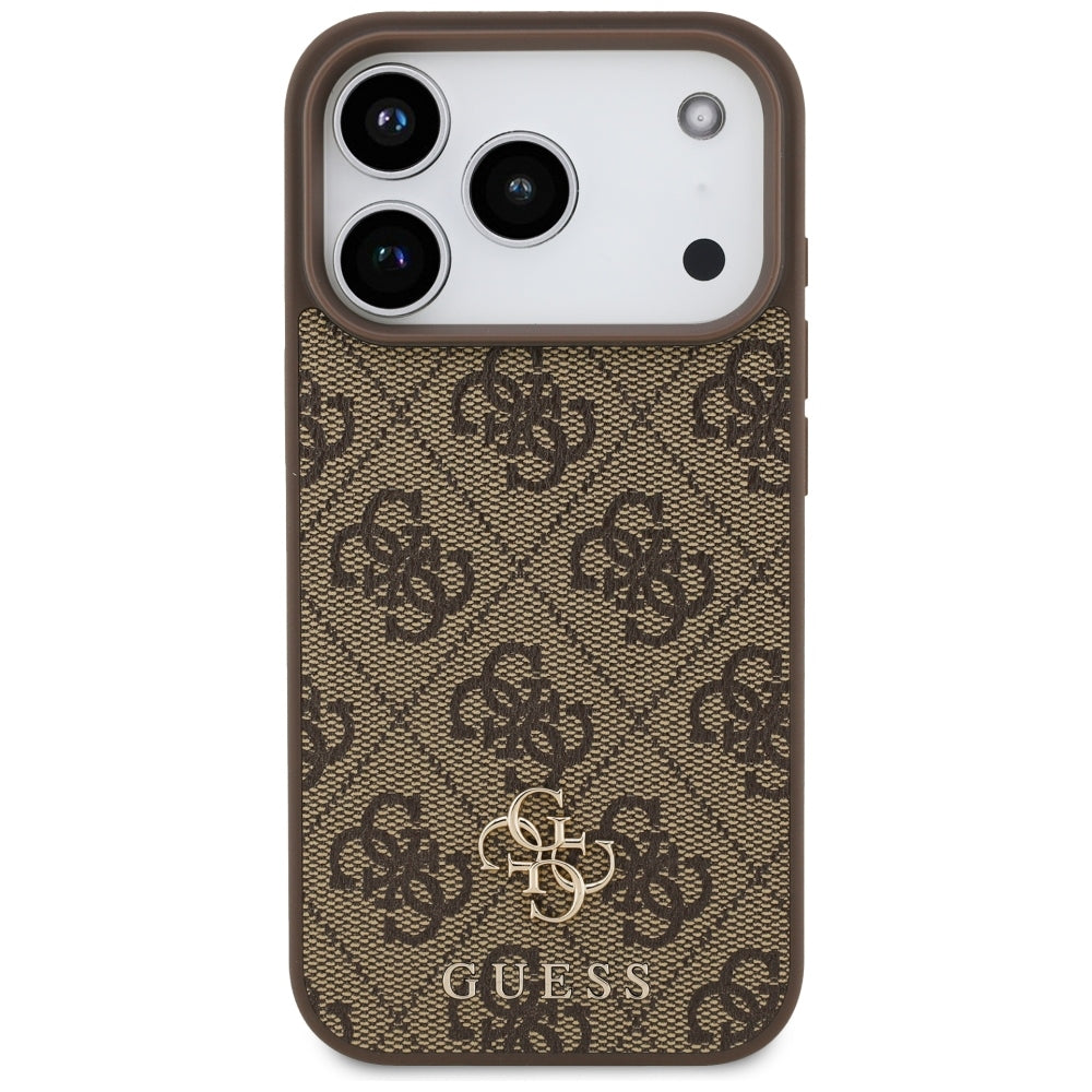 Handyhülle Guess 4G Small Classic Logo für iPhone 18 Pro Max / 17 Pro Max mit MagSafe, Braun