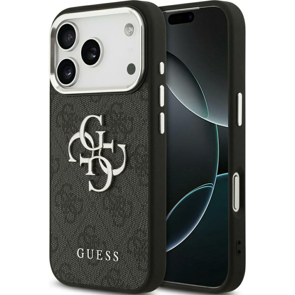 Handyhülle für iPhone 17 Pro Max, Guess Hardcase 4G Big 4G Classic Logo, Schwarz