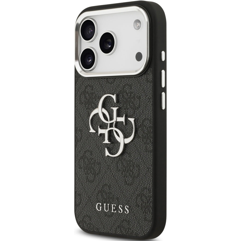 Handyhülle für iPhone 17 Pro Max, Guess Hardcase 4G Big 4G Classic Logo, Schwarz