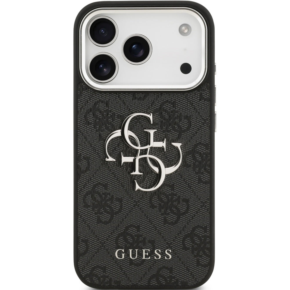Handyhülle für iPhone 17 Pro Max, Guess Hardcase 4G Big 4G Classic Logo, Schwarz