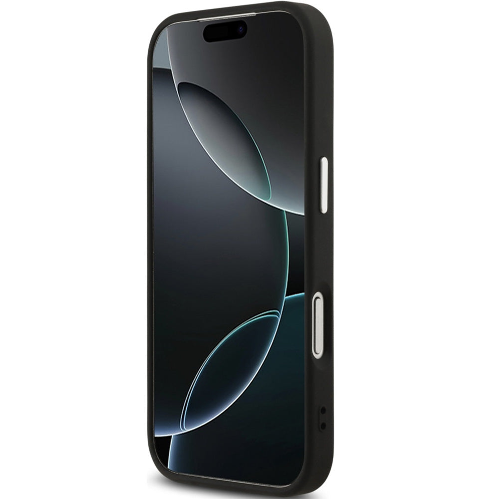 Handyhülle für iPhone 17 Pro Max, Guess Hardcase 4G Big 4G Classic Logo, Schwarz