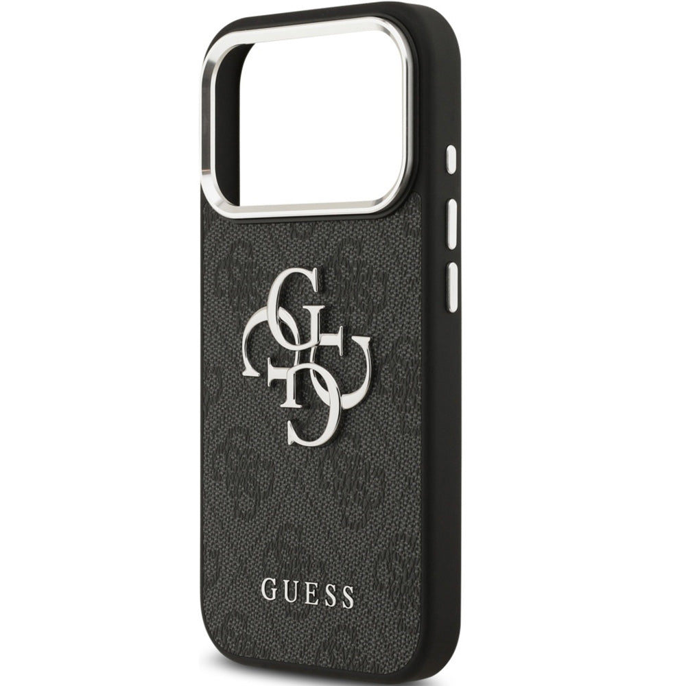 Handyhülle für iPhone 17 Pro Max, Guess Hardcase 4G Big 4G Classic Logo, Schwarz