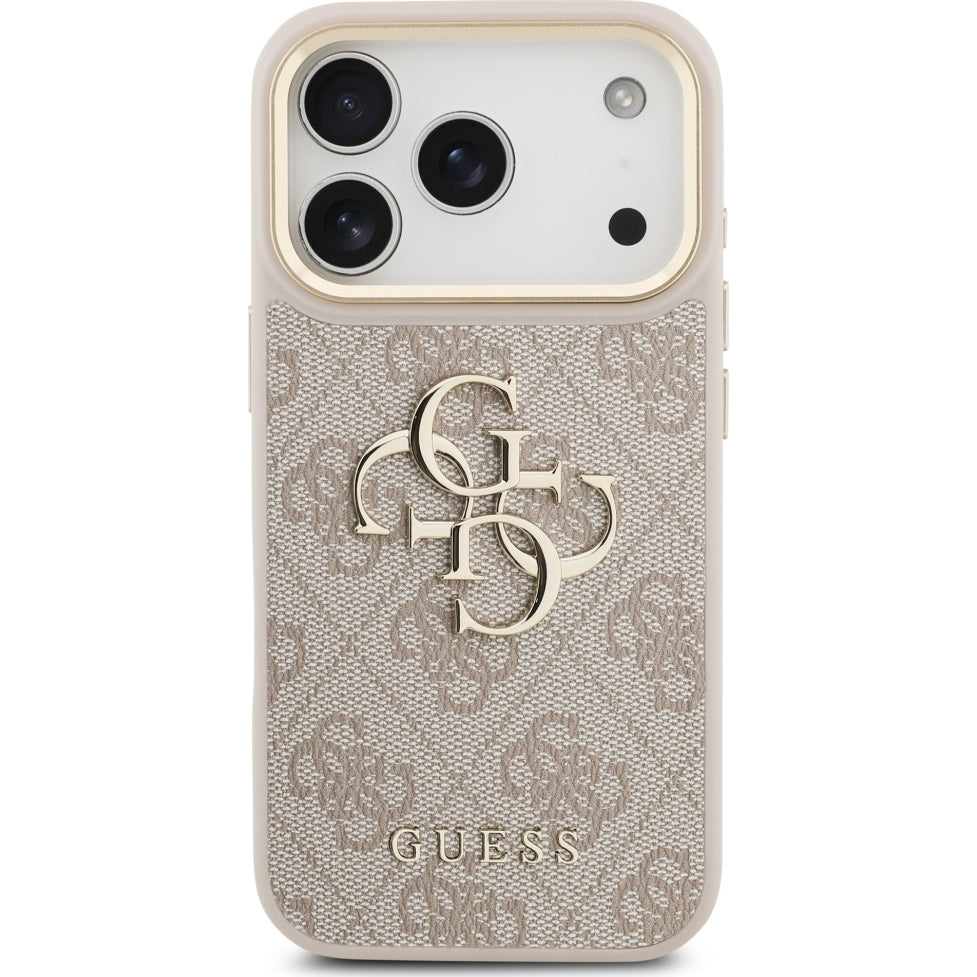 Handyhülle für iPhone 17 Pro, Guess Hardcase 4G Big 4G Classic Logo, Rosa