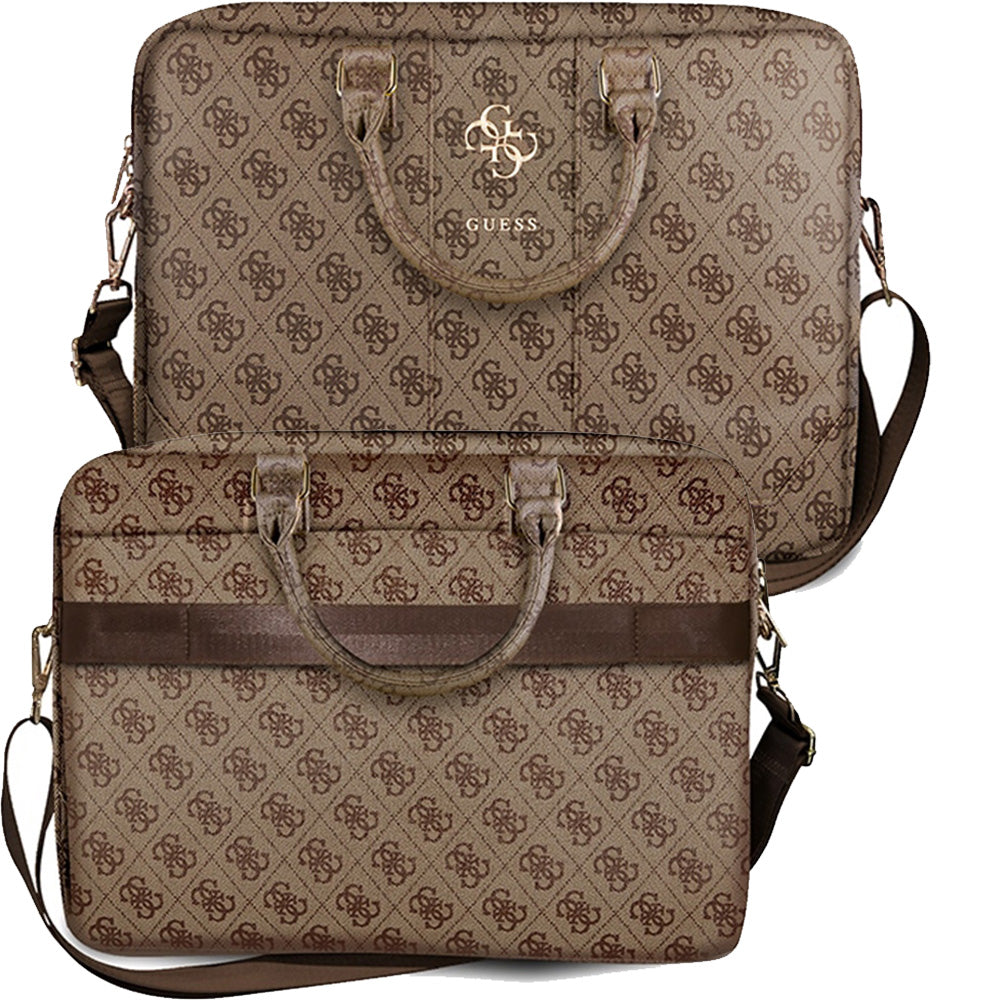 Tasche für Laptops 16'', Guess 4G Big Logo, Braun