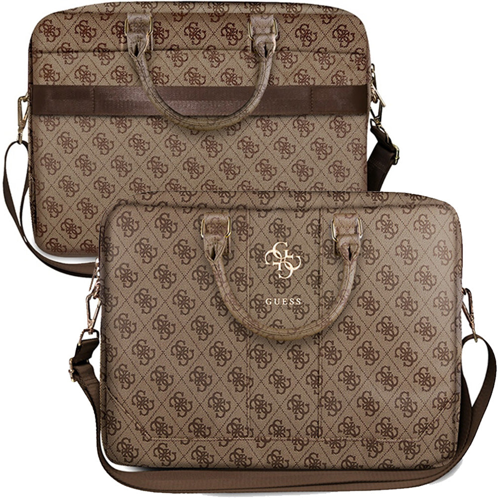 Tasche für Laptops 16'', Guess 4G Big Logo, Braun