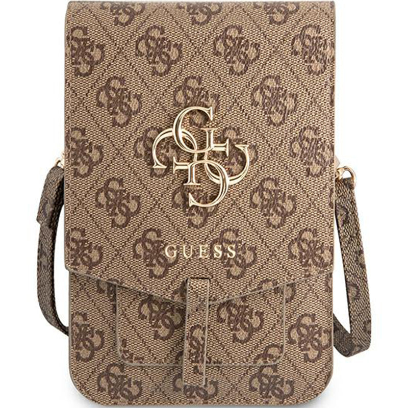 Universaltasche / Schuber 100 x 160 mm, Guess 4G Big Metal Logo, Braun