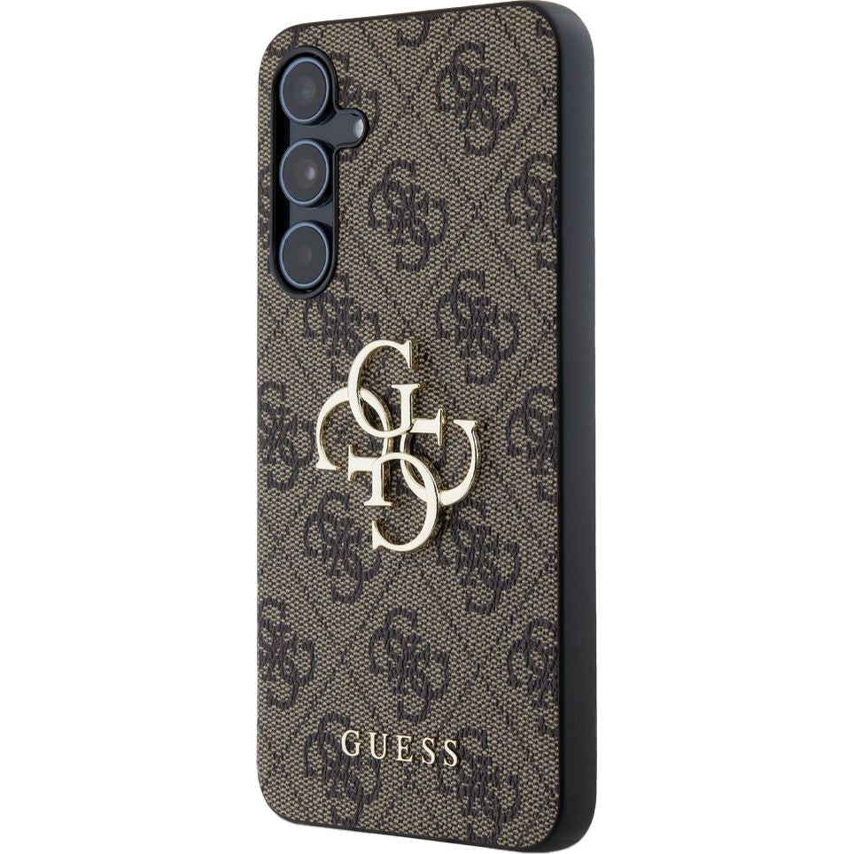 Schutzhülle für Galaxy A55, Guess HardCase 4G Big Metal Logo, Braun