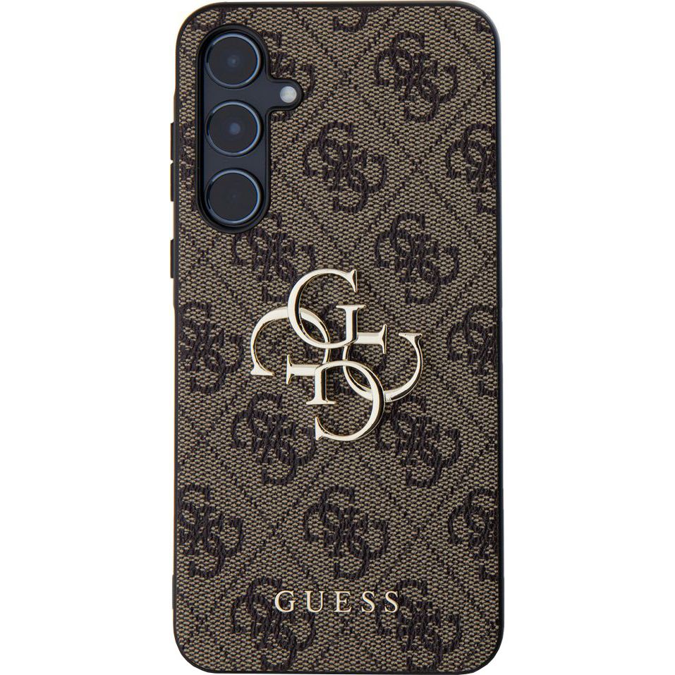 Schutzhülle für Galaxy A55, Guess HardCase 4G Big Metal Logo, Braun
