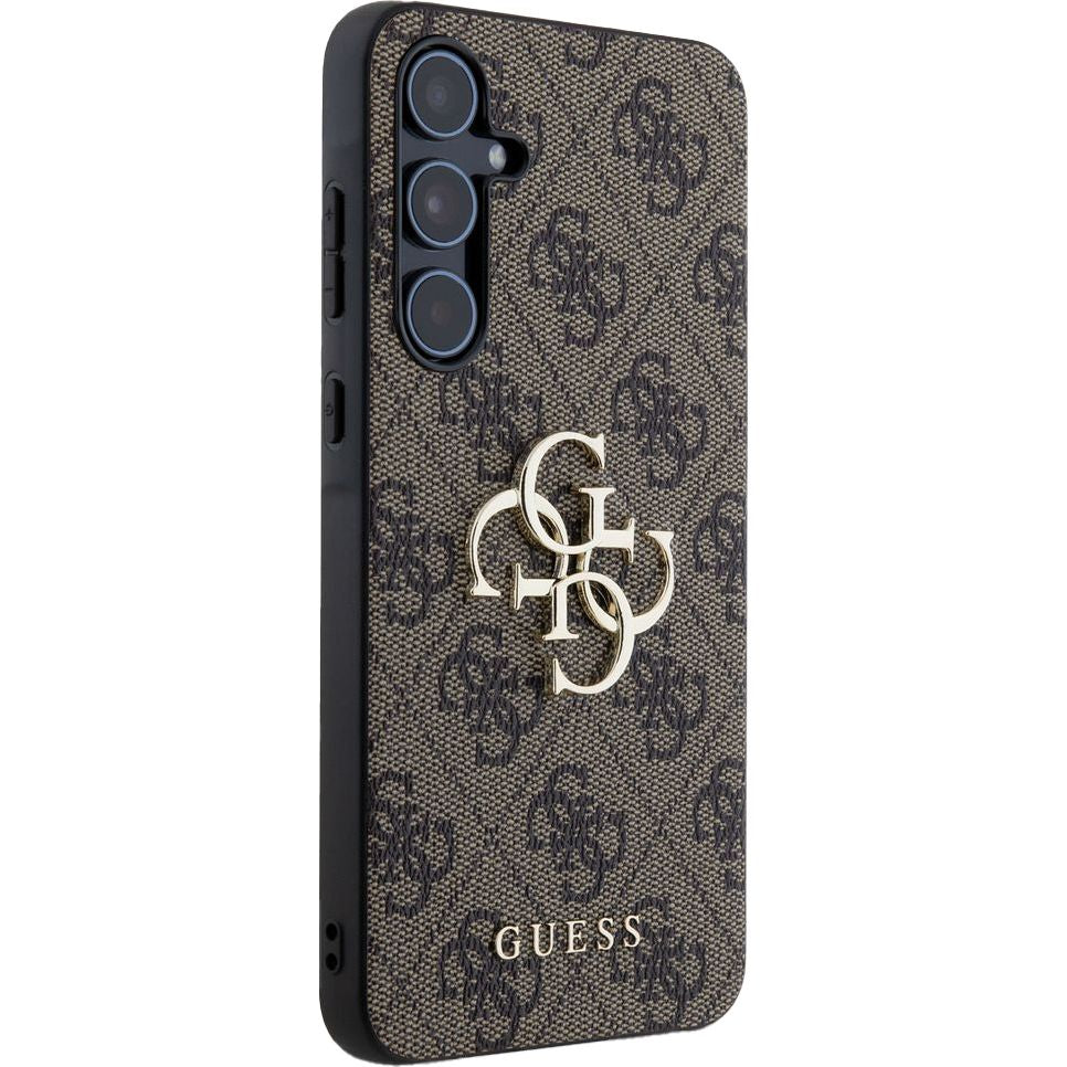 Schutzhülle für Galaxy A55, Guess HardCase 4G Big Metal Logo, Braun