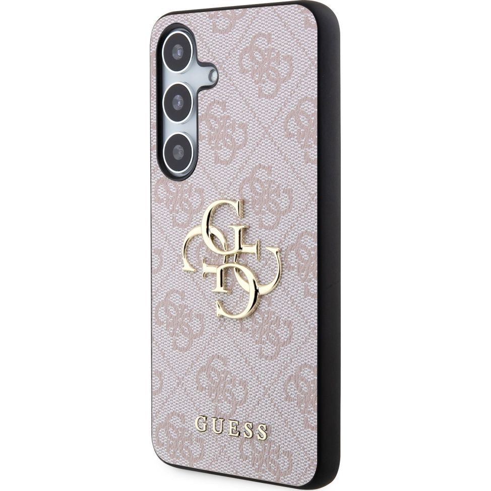 Schutzhülle für Galaxy S24, Guess 4G Big Metal Logo, Rosa