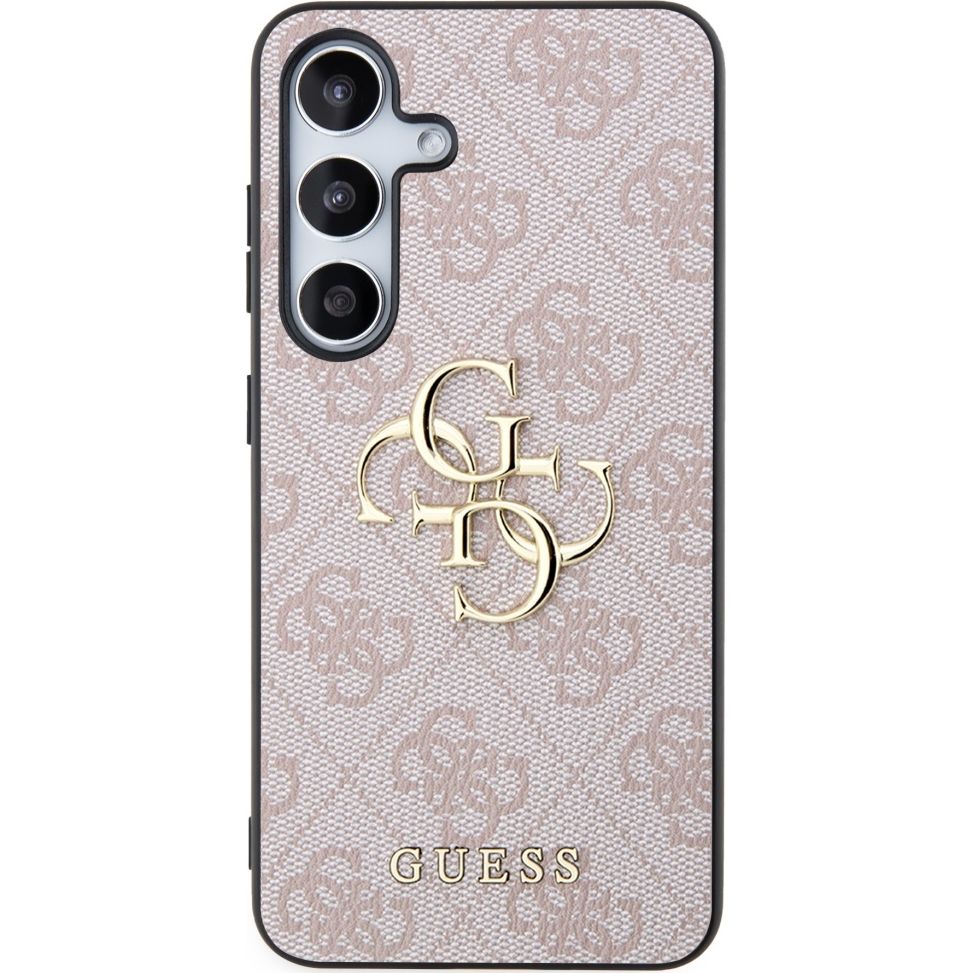 Schutzhülle für Galaxy S24, Guess 4G Big Metal Logo, Rosa
