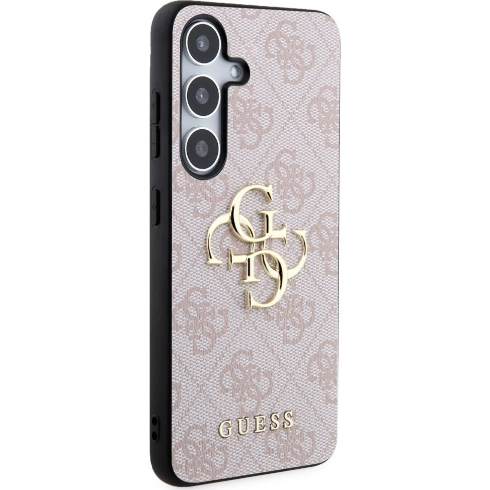 Schutzhülle für Galaxy S24, Guess 4G Big Metal Logo, Rosa