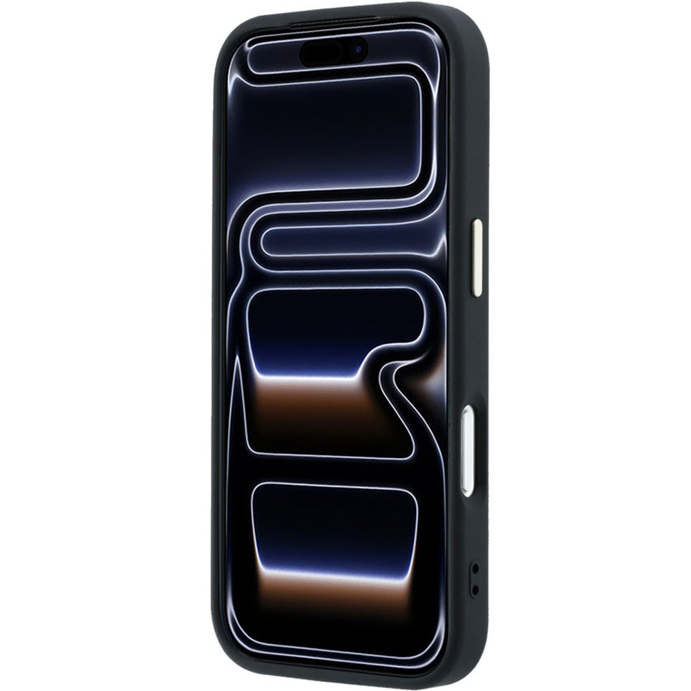 Handyhülle Guess 4G Big Resin Logo für iPhone 17 Pro / 18 Pro, Schwarz
