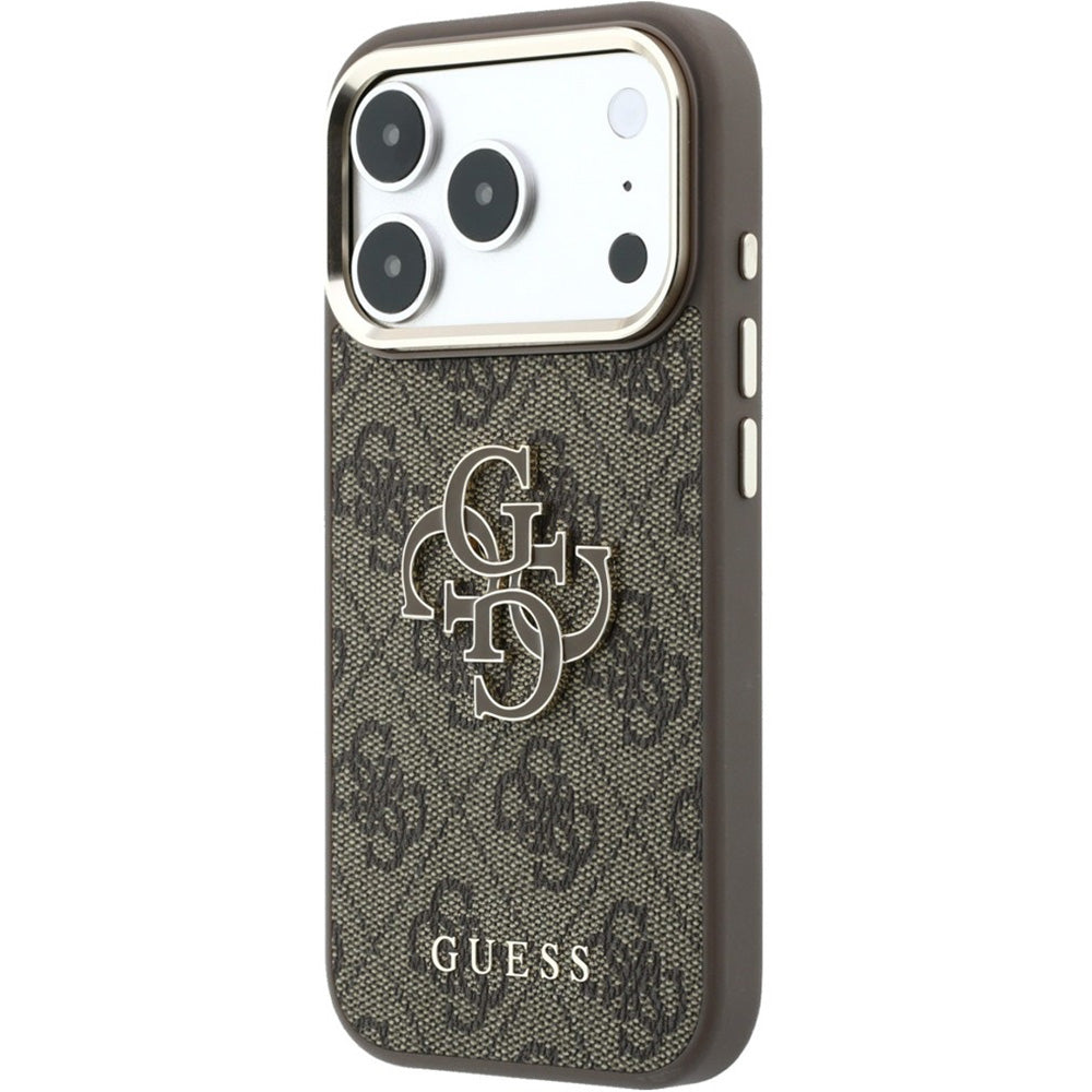 Handyhülle Guess 4G Big Resin Logo für iPhone 17 Pro / 18 Pro, Braun