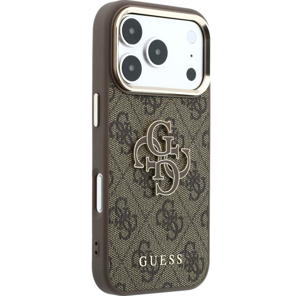 Handyhülle Guess 4G Big Resin Logo für iPhone 17 Pro / 18 Pro, Braun
