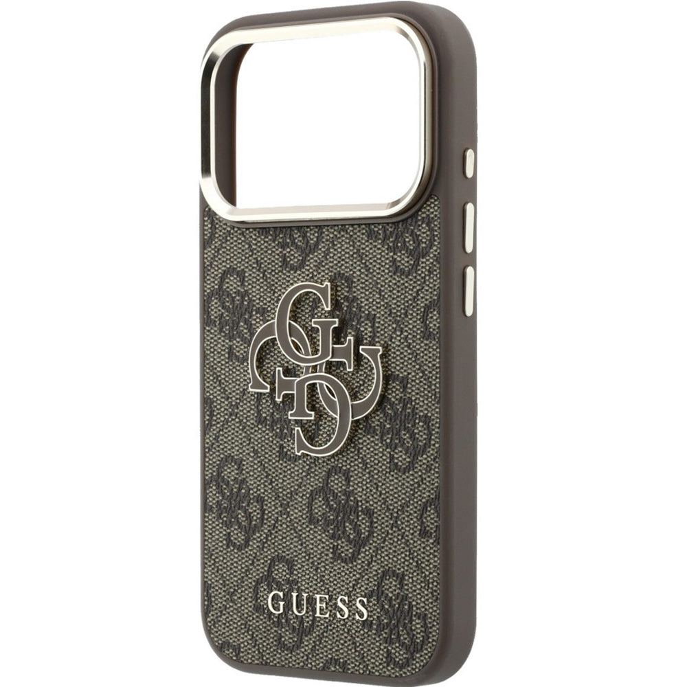 Handyhülle Guess 4G Big Resin Logo für iPhone 17 Pro / 18 Pro, Braun