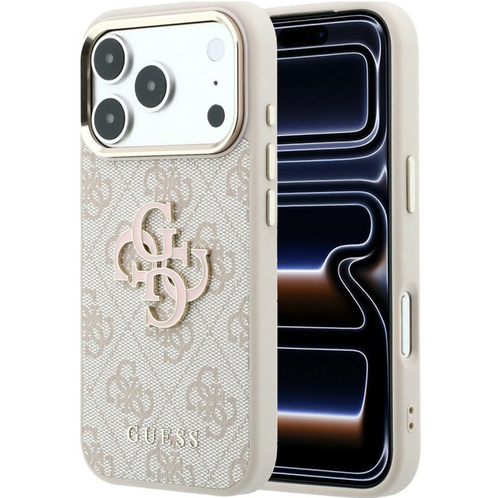 Handyhülle Guess Guess 4G Big Resin Logo für iPhone 17 Pro / 18 Pro, Rosa